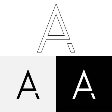 Bir Creative Latter Logo Tasarımı. Vector Illustration Logosu. Harflerin logosu. Premium Vektör. Yaratıcı Logo. Yaratıcı Latter Logo Tasarımı. Premium Vektör Son Logo Tasarımı