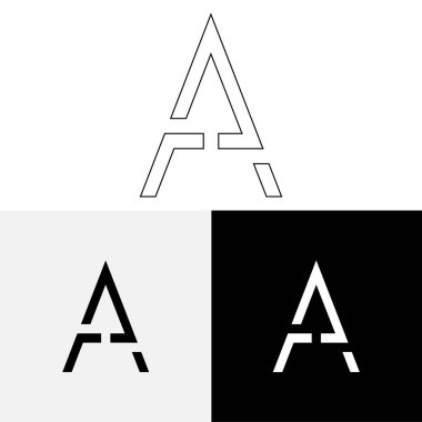 Bir Creative Latter Logo Tasarımı. Vector Illustration Logosu. Harflerin logosu. Premium Vektör. Yaratıcı Logo. Yaratıcı Latter Logo Tasarımı. Premium Vektör Son Logo Tasarımı