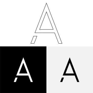 Bir Creative Latter Logo Tasarımı. Vector Illustration Logosu. Harflerin logosu. Premium Vektör. Yaratıcı Logo. Yaratıcı Latter Logo Tasarımı. Premium Vektör Son Logo Tasarımı