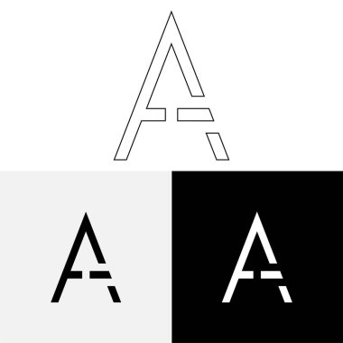 Bir Creative Latter Logo Tasarımı. Vector Illustration Logosu. Harflerin logosu. Premium Vektör. Yaratıcı Logo. Yaratıcı Latter Logo Tasarımı. Premium Vektör Son Logo Tasarımı