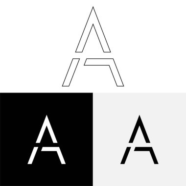 Bir Creative Latter Logo Tasarımı. Vector Illustration Logosu. Harflerin logosu. Premium Vektör. Yaratıcı Logo. Yaratıcı Latter Logo Tasarımı. Premium Vektör Son Logo Tasarımı