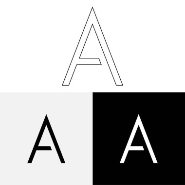 Bir Creative Latter Logo Tasarımı. Vector Illustration Logosu. Harflerin logosu. Premium Vektör. Yaratıcı Logo. Yaratıcı Latter Logo Tasarımı. Premium Vektör Son Logo Tasarımı