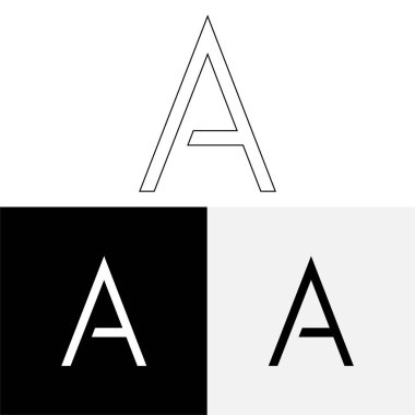 Bir Creative Latter Logo Tasarımı. Vector Illustration Logosu. Harflerin logosu. Premium Vektör. Yaratıcı Logo. Yaratıcı Latter Logo Tasarımı. Premium Vektör Son Logo Tasarımı