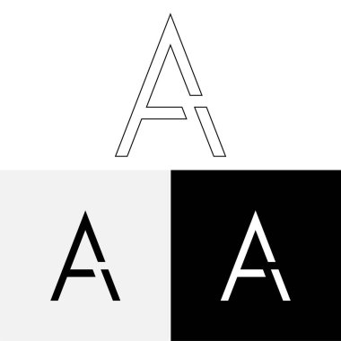 Bir Creative Latter Logo Tasarımı. Vector Illustration Logosu. Harflerin logosu. Premium Vektör. Yaratıcı Logo. Yaratıcı Latter Logo Tasarımı. Premium Vektör Son Logo Tasarımı