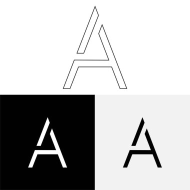 Bir Creative Latter Logo Tasarımı. Vector Illustration Logosu. Harflerin logosu. Premium Vektör. Yaratıcı Logo. Yaratıcı Latter Logo Tasarımı. Premium Vektör Son Logo Tasarımı