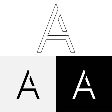 Bir Creative Latter Logo Tasarımı. Vector Illustration Logosu. Harflerin logosu. Premium Vektör. Yaratıcı Logo. Yaratıcı Latter Logo Tasarımı. Premium Vektör Son Logo Tasarımı