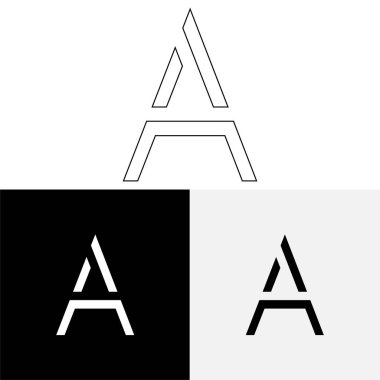 Bir Creative Latter Logo Tasarımı. Vector Illustration Logosu. Harflerin logosu. Premium Vektör. Yaratıcı Logo. Yaratıcı Latter Logo Tasarımı. Premium Vektör Son Logo Tasarımı