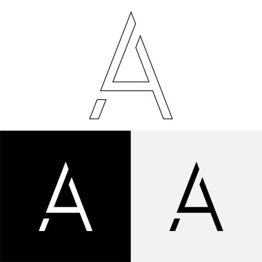 Bir Creative Latter Logo Tasarımı. Vector Illustration Logosu. Harflerin logosu. Premium Vektör. Yaratıcı Logo. Yaratıcı Latter Logo Tasarımı. Premium Vektör Son Logo Tasarımı