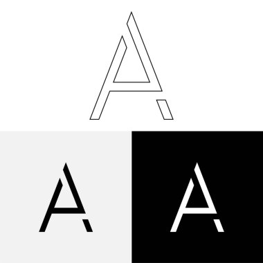 Bir Creative Latter Logo Tasarımı. Vector Illustration Logosu. Harflerin logosu. Premium Vektör. Yaratıcı Logo. Yaratıcı Latter Logo Tasarımı. Premium Vektör Son Logo Tasarımı