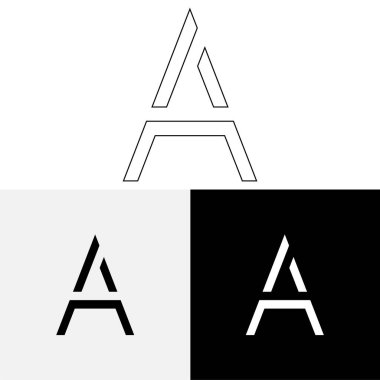 Bir Creative Latter Logo Tasarımı. Vector Illustration Logosu. Harflerin logosu. Premium Vektör. Yaratıcı Logo. Yaratıcı Latter Logo Tasarımı. Premium Vektör Son Logo Tasarımı