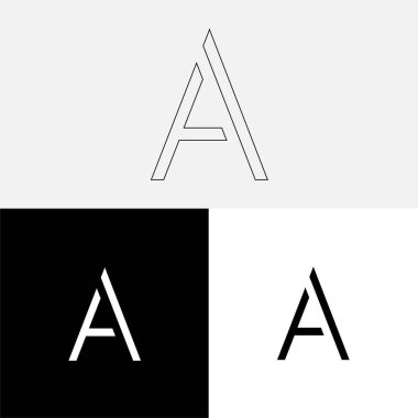 Bir Creative Latter Logo Tasarımı. Vector Illustration Logosu. Harflerin logosu. Premium Vektör. Yaratıcı Logo. Yaratıcı Latter Logo Tasarımı. Premium Vektör Son Logo Tasarımı