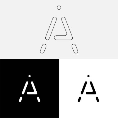 Bir Creative Latter Logo Tasarımı. Vector Illustration Logosu. Harflerin logosu. Premium Vektör. Yaratıcı Logo. Yaratıcı Latter Logo Tasarımı. Premium Vektör Son Logo Tasarımı