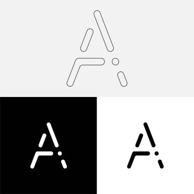 Bir Creative Latter Logo Tasarımı. Vector Illustration Logosu. Harflerin logosu. Premium Vektör. Yaratıcı Logo. Yaratıcı Latter Logo Tasarımı. Premium Vektör Son Logo Tasarımı