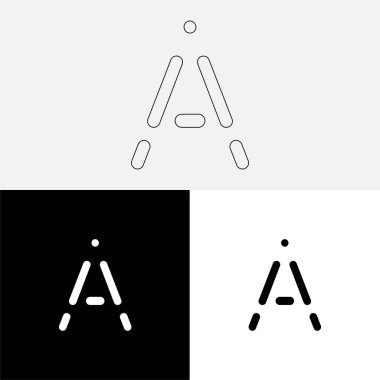 Bir Creative Latter Logo Tasarımı. Vector Illustration Logosu. Harflerin logosu. Premium Vektör. Yaratıcı Logo. Yaratıcı Latter Logo Tasarımı. Premium Vektör Son Logo Tasarımı