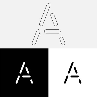 Bir Creative Latter Logo Tasarımı. Vector Illustration Logosu. Harflerin logosu. Premium Vektör. Yaratıcı Logo. Yaratıcı Latter Logo Tasarımı. Premium Vektör Son Logo Tasarımı