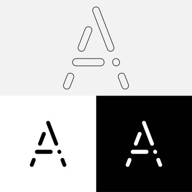 Bir Creative Latter Logo Tasarımı. Vector Illustration Logosu. Harflerin logosu. Premium Vektör. Yaratıcı Logo. Yaratıcı Latter Logo Tasarımı. Premium Vektör Son Logo Tasarımı