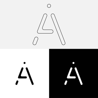 Bir Creative Latter Logo Tasarımı. Vector Illustration Logosu. Harflerin logosu. Premium Vektör. Yaratıcı Logo. Yaratıcı Latter Logo Tasarımı. Premium Vektör Son Logo Tasarımı