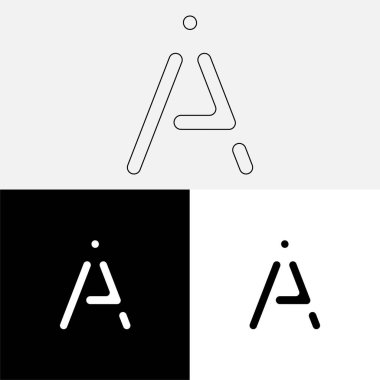 Bir Creative Latter Logo Tasarımı. Vector Illustration Logosu. Harflerin logosu. Premium Vektör. Yaratıcı Logo. Yaratıcı Latter Logo Tasarımı. Premium Vektör Son Logo Tasarımı