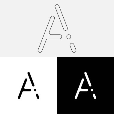 Bir Creative Latter Logo Tasarımı. Vector Illustration Logosu. Harflerin logosu. Premium Vektör. Yaratıcı Logo. Yaratıcı Latter Logo Tasarımı. Premium Vektör Son Logo Tasarımı