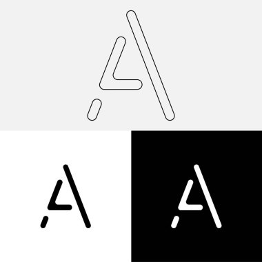 Bir Creative Latter Logo Tasarımı. Vector Illustration Logosu. Harflerin logosu. Premium Vektör. Yaratıcı Logo. Yaratıcı Latter Logo Tasarımı. Premium Vektör Son Logo Tasarımı