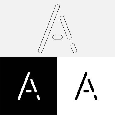 Bir Creative Latter Logo Tasarımı. Vector Illustration Logosu. Harflerin logosu. Premium Vektör. Yaratıcı Logo. Yaratıcı Latter Logo Tasarımı. Premium Vektör Son Logo Tasarımı