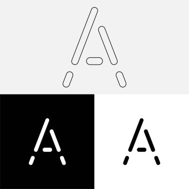 Bir Creative Latter Logo Tasarımı. Vector Illustration Logosu. Harflerin logosu. Premium Vektör. Yaratıcı Logo. Yaratıcı Latter Logo Tasarımı. Premium Vektör Son Logo Tasarımı