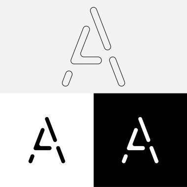 Bir Creative Latter Logo Tasarımı. Vector Illustration Logosu. Harflerin logosu. Premium Vektör. Yaratıcı Logo. Yaratıcı Latter Logo Tasarımı. Premium Vektör Son Logo Tasarımı