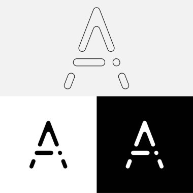 Bir Creative Latter Logo Tasarımı. Vector Illustration Logosu. Harflerin logosu. Premium Vektör. Yaratıcı Logo. Yaratıcı Latter Logo Tasarımı. Premium Vektör Son Logo Tasarımı