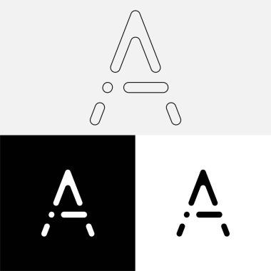 Bir Creative Latter Logo Tasarımı. Vector Illustration Logosu. Harflerin logosu. Premium Vektör. Yaratıcı Logo. Yaratıcı Latter Logo Tasarımı. Premium Vektör Son Logo Tasarımı