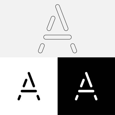 Bir Creative Latter Logo Tasarımı. Vector Illustration Logosu. Harflerin logosu. Premium Vektör. Yaratıcı Logo. Yaratıcı Latter Logo Tasarımı. Premium Vektör Son Logo Tasarımı