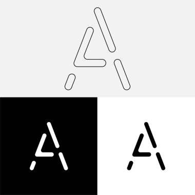 Bir Creative Latter Logo Tasarımı. Vector Illustration Logosu. Harflerin logosu. Premium Vektör. Yaratıcı Logo. Yaratıcı Latter Logo Tasarımı. Premium Vektör Son Logo Tasarımı