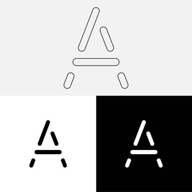 Bir Creative Latter Logo Tasarımı. Vector Illustration Logosu. Harflerin logosu. Premium Vektör. Yaratıcı Logo. Yaratıcı Latter Logo Tasarımı. Premium Vektör Son Logo Tasarımı