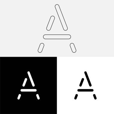 Bir Creative Latter Logo Tasarımı. Vector Illustration Logosu. Harflerin logosu. Premium Vektör. Yaratıcı Logo. Yaratıcı Latter Logo Tasarımı. Premium Vektör Son Logo Tasarımı