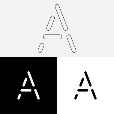 Bir Creative Latter Logo Tasarımı. Vector Illustration Logosu. Harflerin logosu. Premium Vektör. Yaratıcı Logo. Yaratıcı Latter Logo Tasarımı. Premium Vektör Son Logo Tasarımı