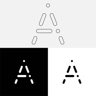 Bir Creative Latter Logo Tasarımı. Vector Illustration Logosu. Harflerin logosu. Premium Vektör. Yaratıcı Logo. Yaratıcı Latter Logo Tasarımı. Premium Vektör Son Logo Tasarımı