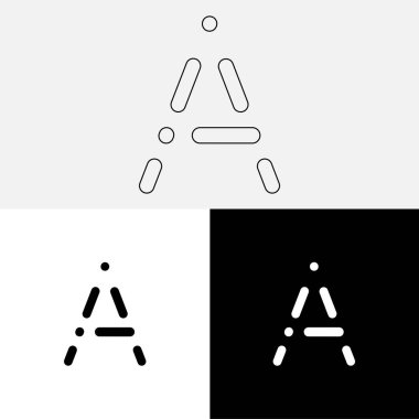 Bir Creative Latter Logo Tasarımı. Vector Illustration Logosu. Harflerin logosu. Premium Vektör. Yaratıcı Logo. Yaratıcı Latter Logo Tasarımı. Premium Vektör Son Logo Tasarımı