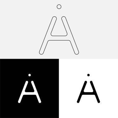 Bir Creative Latter Logo Tasarımı. Vector Illustration Logosu. Harflerin logosu. Premium Vektör. Yaratıcı Logo. Yaratıcı Latter Logo Tasarımı. Premium Vektör Son Logo Tasarımı