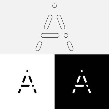 Bir Creative Latter Logo Tasarımı. Vector Illustration Logosu. Harflerin logosu. Premium Vektör. Yaratıcı Logo. Yaratıcı Latter Logo Tasarımı. Premium Vektör Son Logo Tasarımı