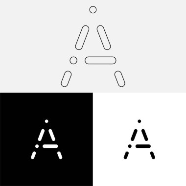 Bir Creative Latter Logo Tasarımı. Vector Illustration Logosu. Harflerin logosu. Premium Vektör. Yaratıcı Logo. Yaratıcı Latter Logo Tasarımı. Premium Vektör Son Logo Tasarımı