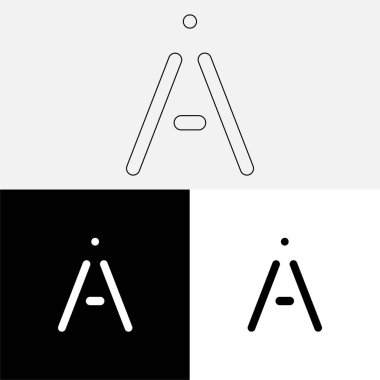 Bir Creative Latter Logo Tasarımı. Vector Illustration Logosu. Harflerin logosu. Premium Vektör. Yaratıcı Logo. Yaratıcı Latter Logo Tasarımı. Premium Vektör Son Logo Tasarımı