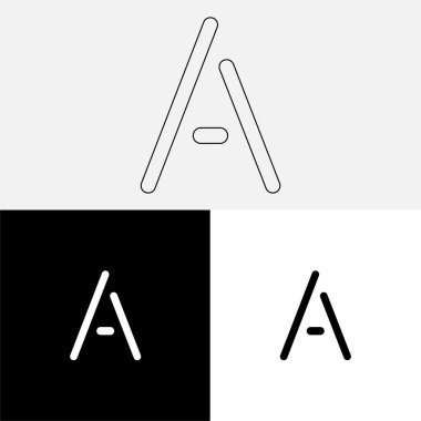 Bir Creative Latter Logo Tasarımı. Vector Illustration Logosu. Harflerin logosu. Premium Vektör. Yaratıcı Logo. Yaratıcı Latter Logo Tasarımı. Premium Vektör Son Logo Tasarımı