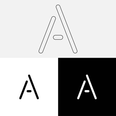 Bir Creative Latter Logo Tasarımı. Vector Illustration Logosu. Harflerin logosu. Premium Vektör. Yaratıcı Logo. Yaratıcı Latter Logo Tasarımı. Premium Vektör Son Logo Tasarımı