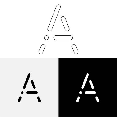 Bir Creative Latter Logo Tasarımı. Vector Illustration Logosu. Harflerin logosu. Premium Vektör. Yaratıcı Logo. Yaratıcı Latter Logo Tasarımı. Premium Vektör Son Logo Tasarımı