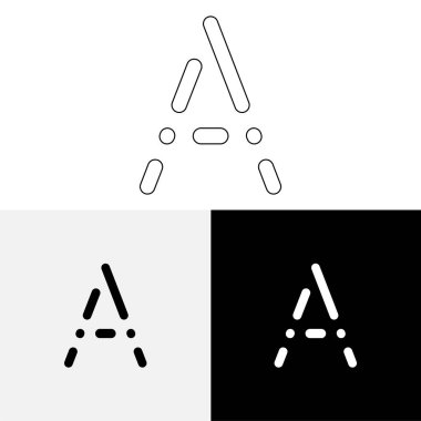 Bir Creative Latter Logo Tasarımı. Vector Illustration Logosu. Harflerin logosu. Premium Vektör. Yaratıcı Logo. Yaratıcı Latter Logo Tasarımı. Premium Vektör Son Logo Tasarımı