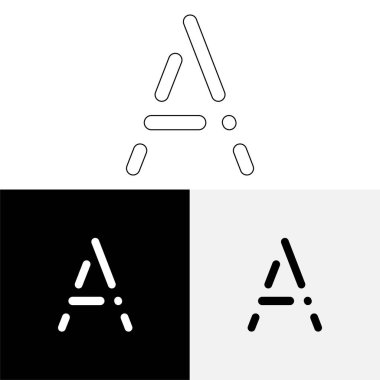 Bir Creative Latter Logo Tasarımı. Vector Illustration Logosu. Harflerin logosu. Premium Vektör. Yaratıcı Logo. Yaratıcı Latter Logo Tasarımı. Premium Vektör Son Logo Tasarımı