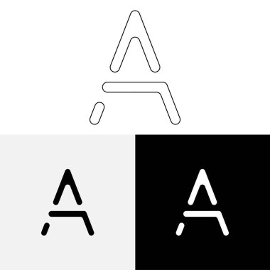 Bir Creative Latter Logo Tasarımı. Vector Illustration Logosu. Harflerin logosu. Premium Vektör. Yaratıcı Logo. Yaratıcı Latter Logo Tasarımı. Premium Vektör Son Logo Tasarımı