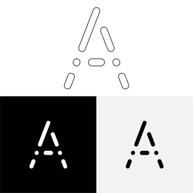 Bir Creative Latter Logo Tasarımı. Vector Illustration Logosu. Harflerin logosu. Premium Vektör. Yaratıcı Logo. Yaratıcı Latter Logo Tasarımı. Premium Vektör Son Logo Tasarımı