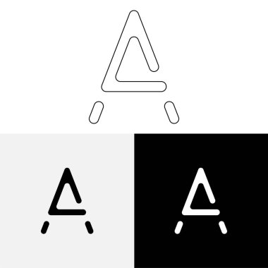 Bir Creative Latter Logo Tasarımı. Vector Illustration Logosu. Harflerin logosu. Premium Vektör. Yaratıcı Logo. Yaratıcı Latter Logo Tasarımı. Premium Vektör Son Logo Tasarımı