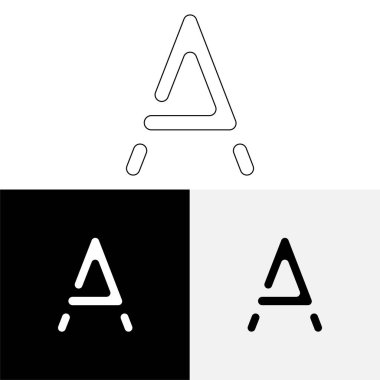 Bir Creative Latter Logo Tasarımı. Vector Illustration Logosu. Harflerin logosu. Premium Vektör. Yaratıcı Logo. Yaratıcı Latter Logo Tasarımı. Premium Vektör Son Logo Tasarımı