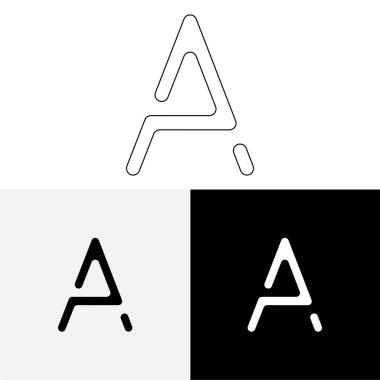 Bir Creative Latter Logo Tasarımı. Vector Illustration Logosu. Harflerin logosu. Premium Vektör. Yaratıcı Logo. Yaratıcı Latter Logo Tasarımı. Premium Vektör Son Logo Tasarımı